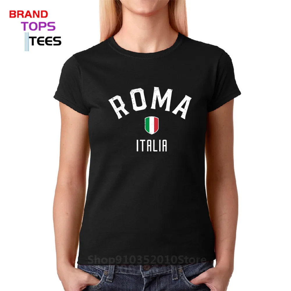 Fantastica Maglietta Colosseo Italia Roma Maglietta Donna Nuovo Arrivo Abbigliamento Di Lusso Italia Futbol Maglietta Romantica Città T-Shirt