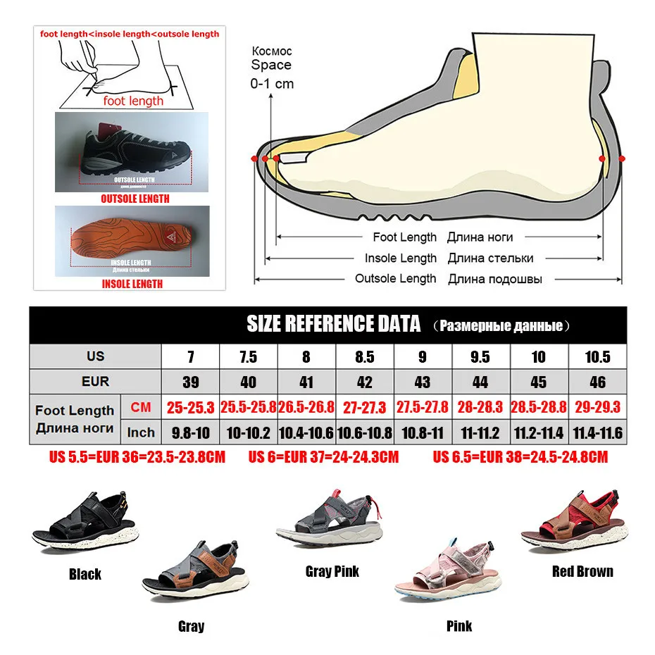 HUMTTO Fashion Hook & Loop Mens Sandals Outdoor Breathable Couple Beach Shoes Light Sumeer Brand Casual Soft men Sandals