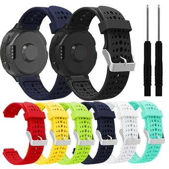

Silicone Wrist Strap Watch Band for Garmin Forerunner 220 230 235 630 620 735 Sport Smart Watch replacement Bracelet Accessories