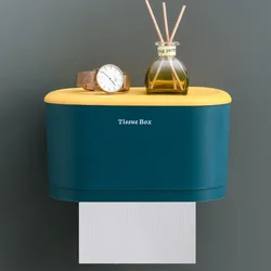 Paper Towel Holder Toilet Non Perforated Paper Towel Box Paper Towel Rack Creative Household Toilet Storage Rack Wall Mounted