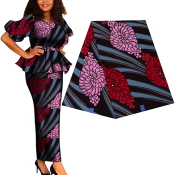 

Africa Printing Fabric Real Wax Batik Patchwork 100% Cotton for Party Dress Making Best Quality African Loincloth Fashionable