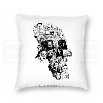 

Horror Skull Art Pillow case Horror Movies Combo Tee Mens Womens All Sizes Women Men
