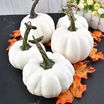 

12pcs/set Halloween Artificial Mini Foam Pumpkin Simulation Props Party Decor Thanksgiving Home Decor Photography Props
