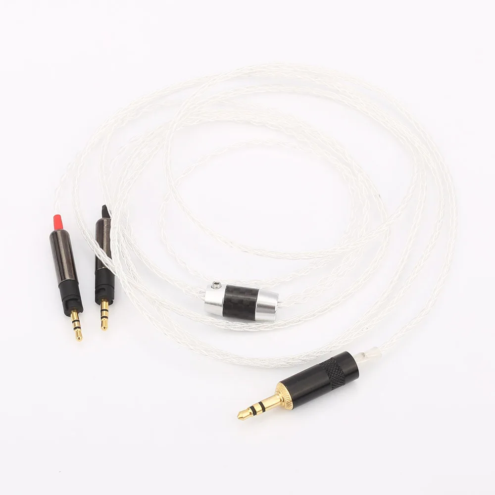 Audiocrast 3 5mm Stereo 8 Cores 7N OCC Silver Plated R70X Headphone Upgrade Cable for ATH R70X R70X headphones