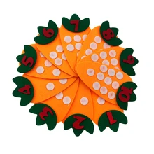 10 шт./упак. 1-10 номеров ручной работы игрушки морковь точек номера совпадают обучения игры для детей обучающие и развивающие игрушки Математические Игрушки