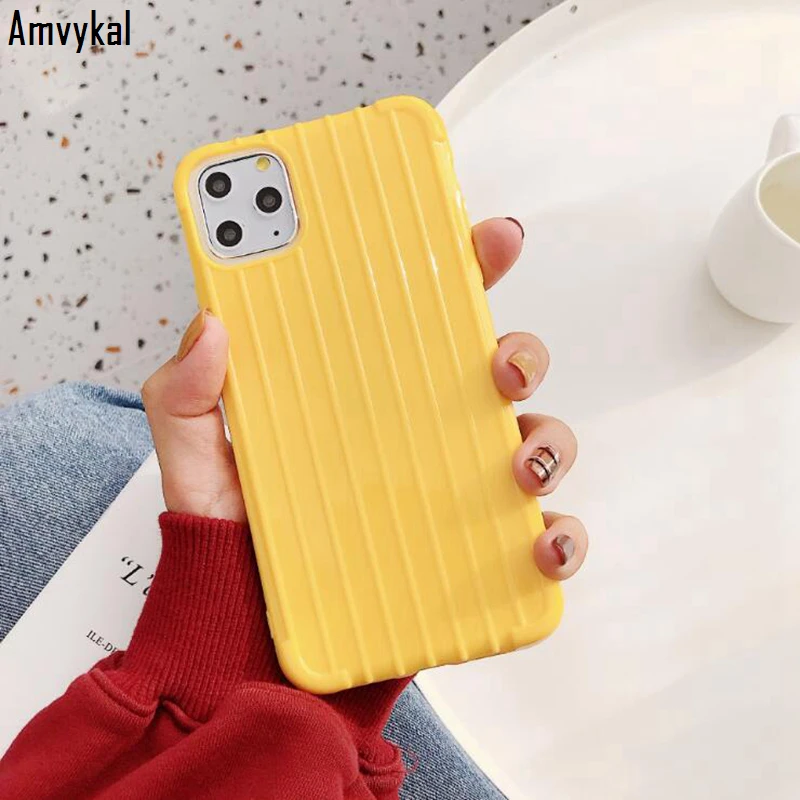 200 шт силиконовый чехол для iphone 6S 7 8 Plus TPU Fundas чехол для iphone 11 Pro XR X XS Max чехол для iphone 11pro мягкий чехол - Цвет: Yellow