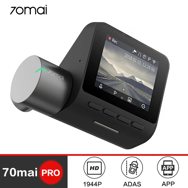 

70mai Dash Cam Pro Smart Car DVR Dash Camera Wifi 1944P HD GPS ADAS Voice Control 140 Night Vision Auto Video Recording