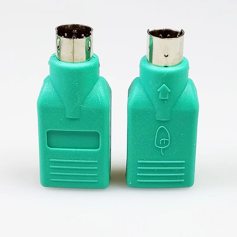100 шт./лот USB гнездо до 6 контактов Mini DIN штекер PS2 адаптер клавиатура мышь