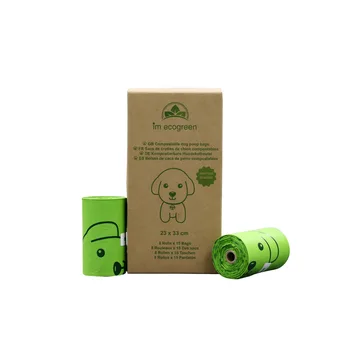 

100% Starch Roll Composable PLA Biodegradable Pet Waste Bag Dog Stool Bag