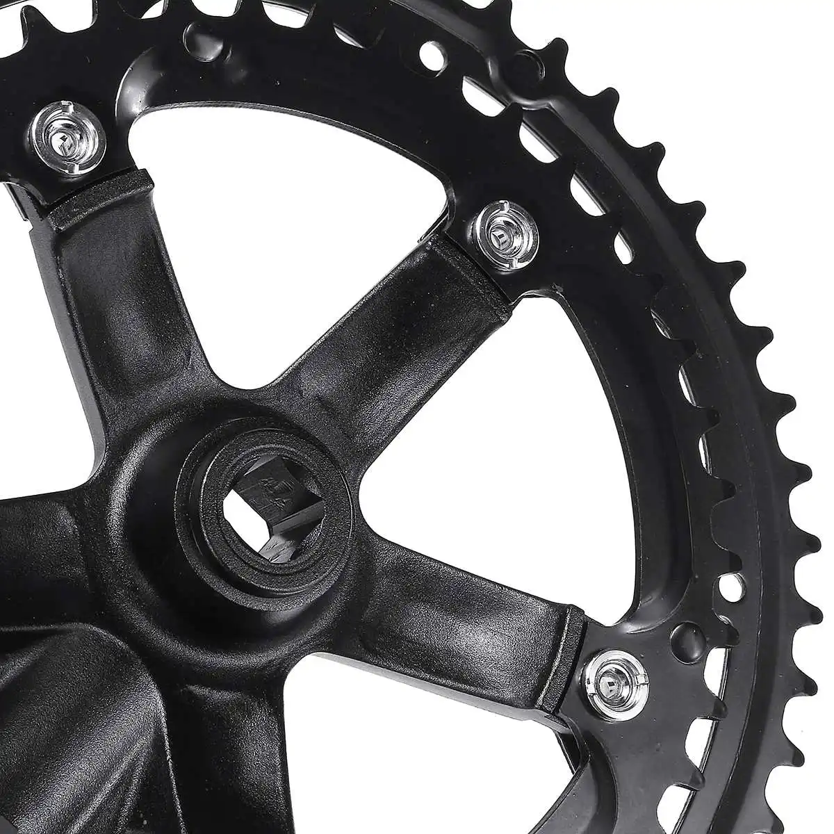 2Pcs 170mm Bicycle Crank Aluminum Alloy Bicycle Chainwheel Crankset Chainring Mountain bike crankset 10/11 Speed Crank Fluted