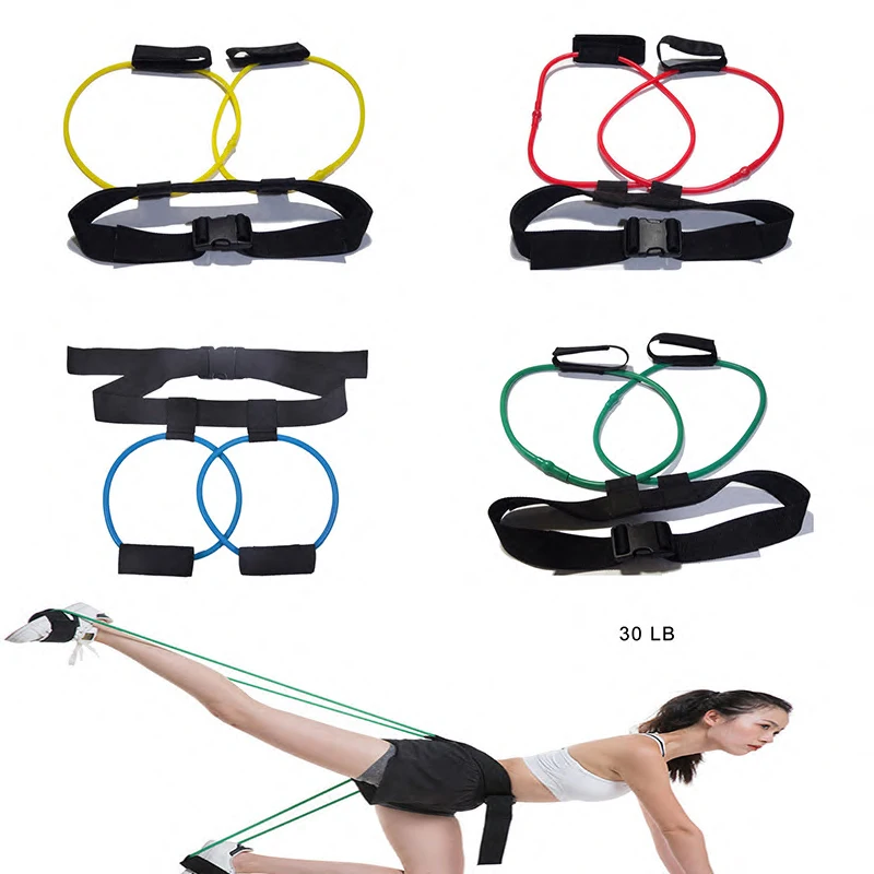 

Fitness Women Booty Bands Adjustable Waist Belt Pedal Exerciser for Body building Workout