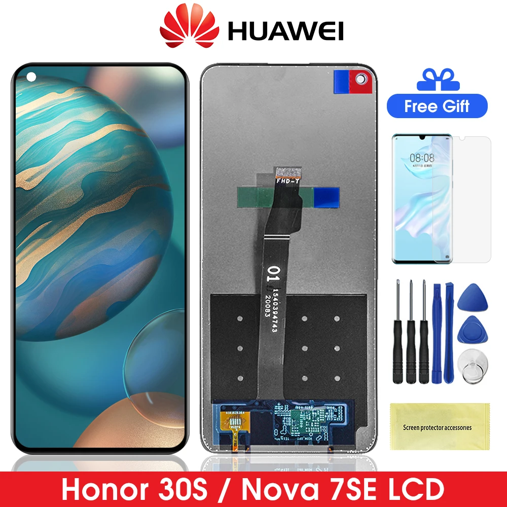 6 5 &quotNova 7SE Lcd для Huawei Honor 30S CDY-AN90 ЖК-дисплей сенсорный экран дигитайзер сборка Nova 7 SE
