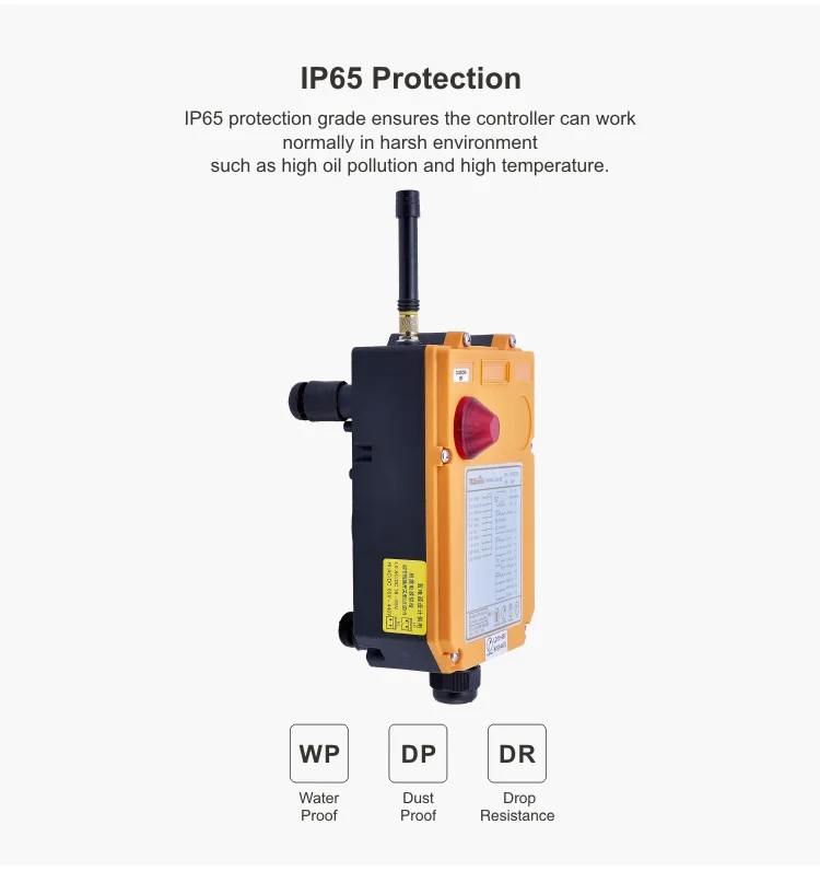 Telecrane UTING F24-8D 8 кнопок двойной скоростной кран промышленный пульт дистанционного управления VHF310-331Mhz 65-440 В