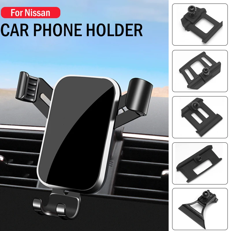 

Car Cell Phone Holder GPS Stand Bracket For Nissan Qashqai X-Trail Kicks Murano Bluebird Tiida Teana Terra Patrol Sylphy Sentra