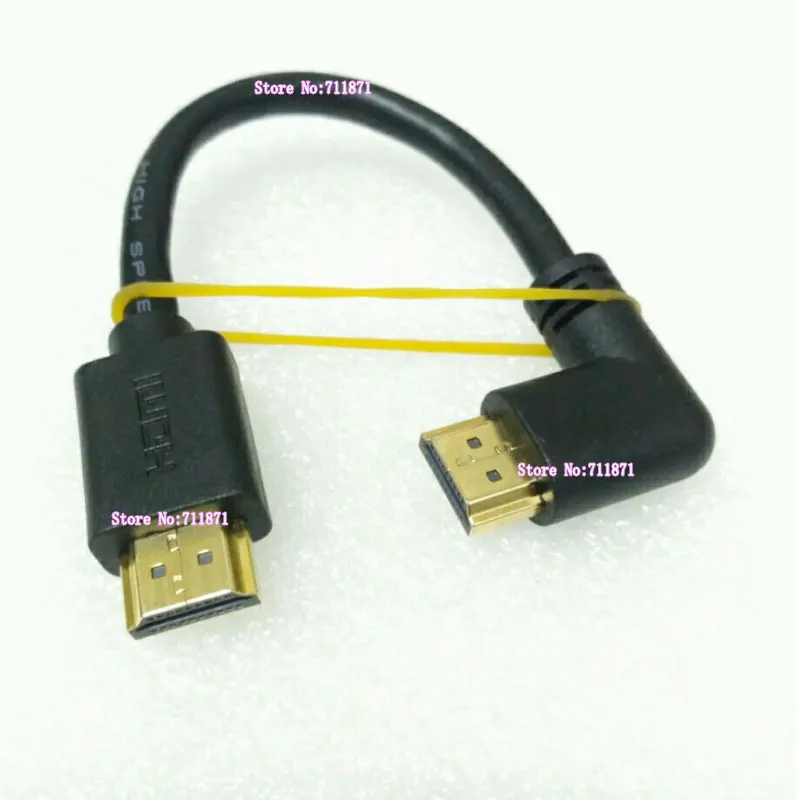 Изгиб под прямым углом HDMI кабель 60 Гц 4 к 2 к HDMI 2,0 HDMI кабель линия короткая 90 градусов вверх вниз левый правый изгиб HDMI кабель линия