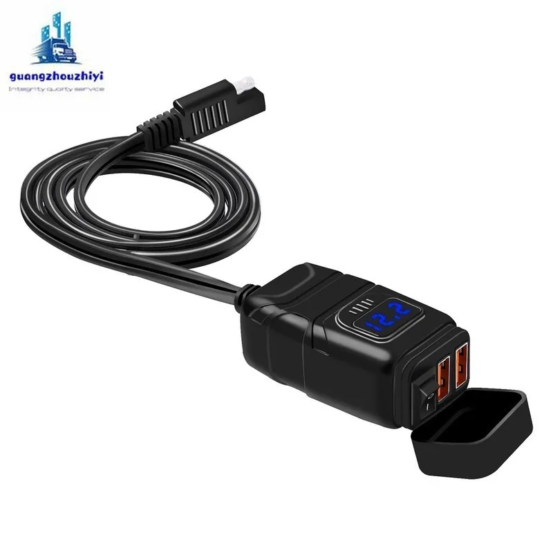 Motorcycle USB Waterproof Mobile Phone Charger Loader Charges Dual Super Fast Charge Electronic Equipment. | Автомобили и