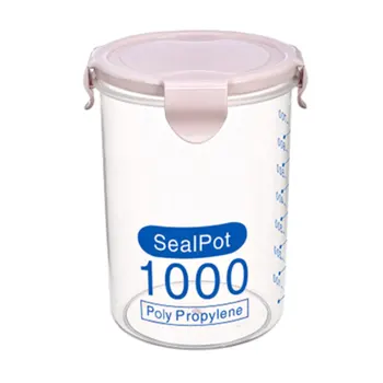 

Transparent Cereal Food Preservation Sealing Refrigerator Kitchen Snacks Plastic With Lid Portable Storage Box
