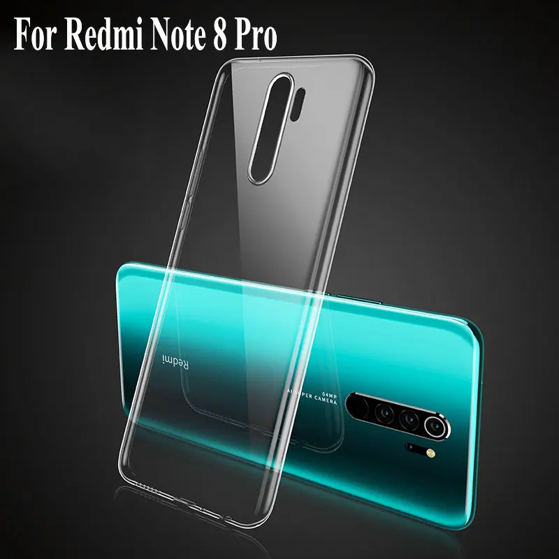 Прозрачный мягкий ТПУ чехол для Redmi Note 8 7 6 5 Pro 7A K20 A 5A 6A S2 Mi 9 SE Lite Pocophone F1