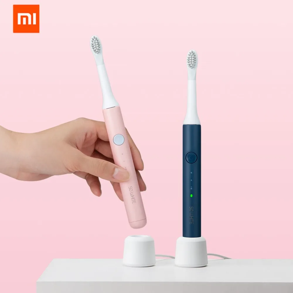 Оригинальная XIAOMI Mijia Soocas SO WHITE звуковая электрическая зубная щетка Беспроводная Индукционная зарядка IPX7 Водонепроницаемая зубная щетка