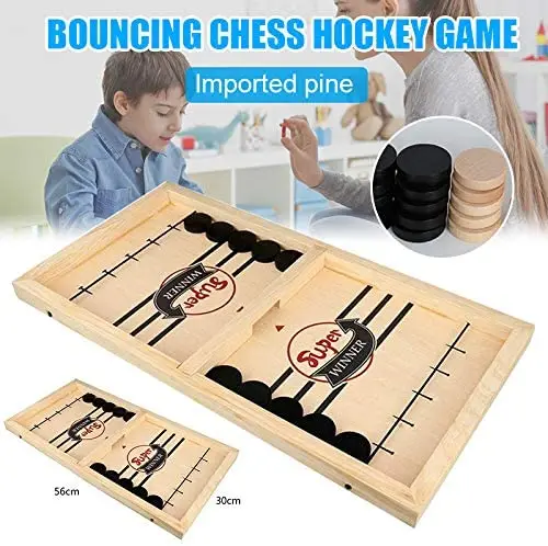 

Table Desktop Battle 2 in 1 Ice Hockey Game Funny Classic Battle Board Games for Ages 7 and Up Adults or Kids Sports Board Game