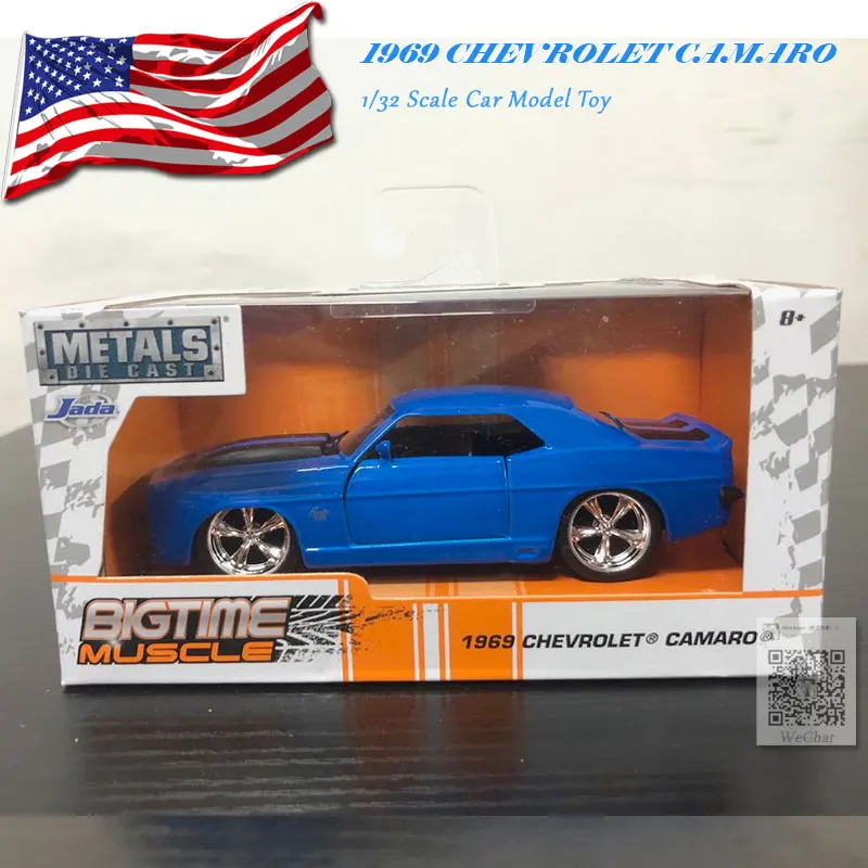 JADA 1/32 масштаб 1969 CHEVROLET CAMARO литая металлическая модель автомобиля игрушка для
