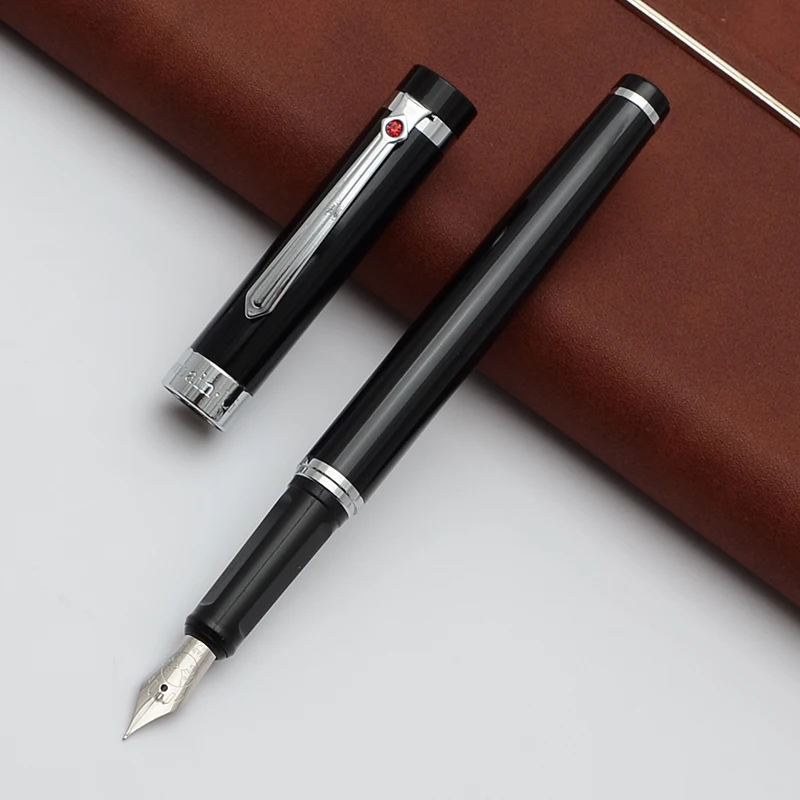 Высокое качество Средний наконечник 0 5 мм чёрная чернильная ручка брендовая школьная металлическая кабинет