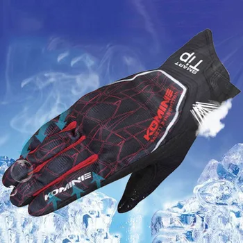 

KOMINE Motorcycle Gloves Breathable Summer Motocross Full Finger Motorbike Screen Touch Guantes Moto Gloves Motorcycle Gloves