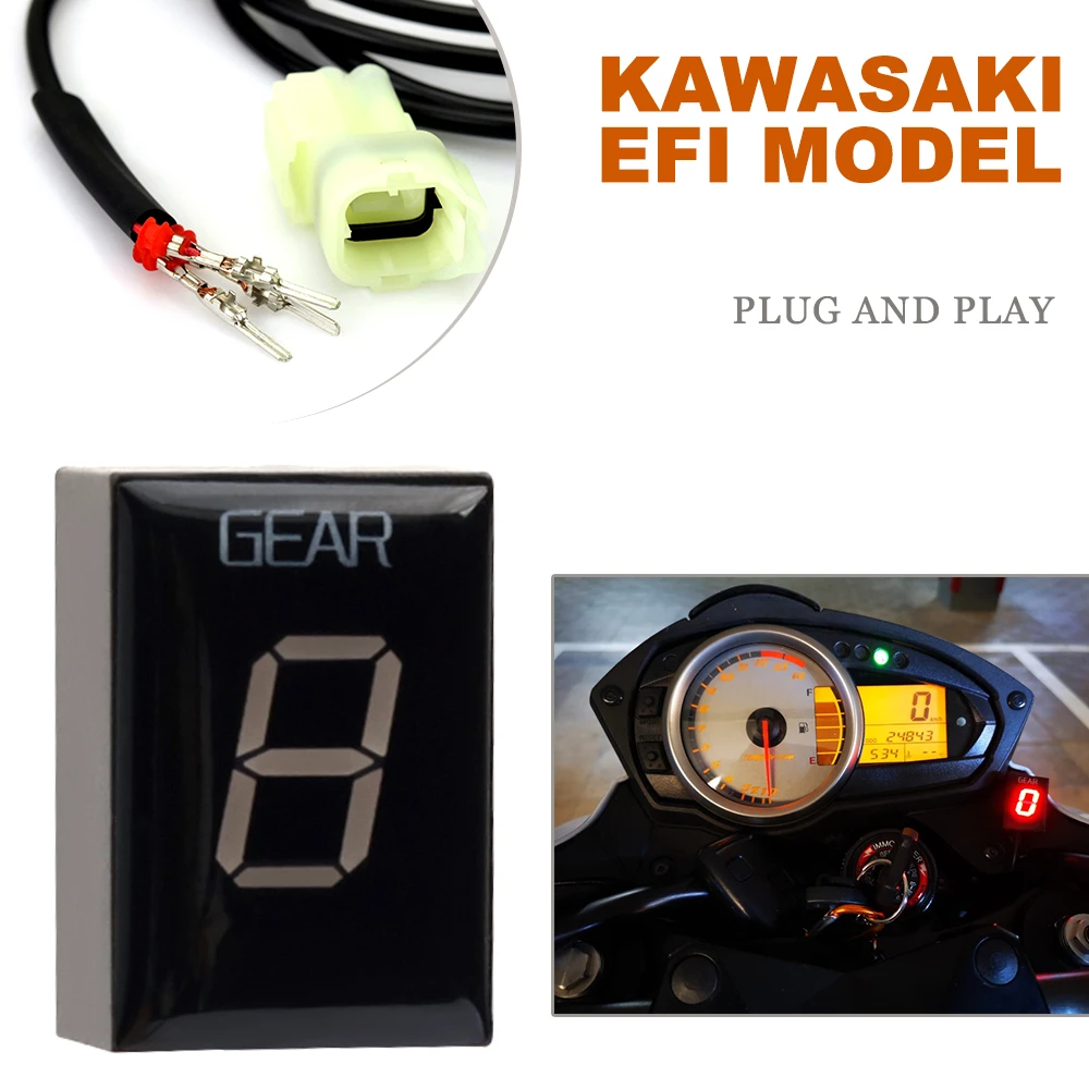 Motorcycle Gear Indicator Position Ecu Direct Mount Speedometer For Kawasaki Ninja300 Ninja400 Z800 Z1000 Z 800 ER6N|Instruments| AliExpress