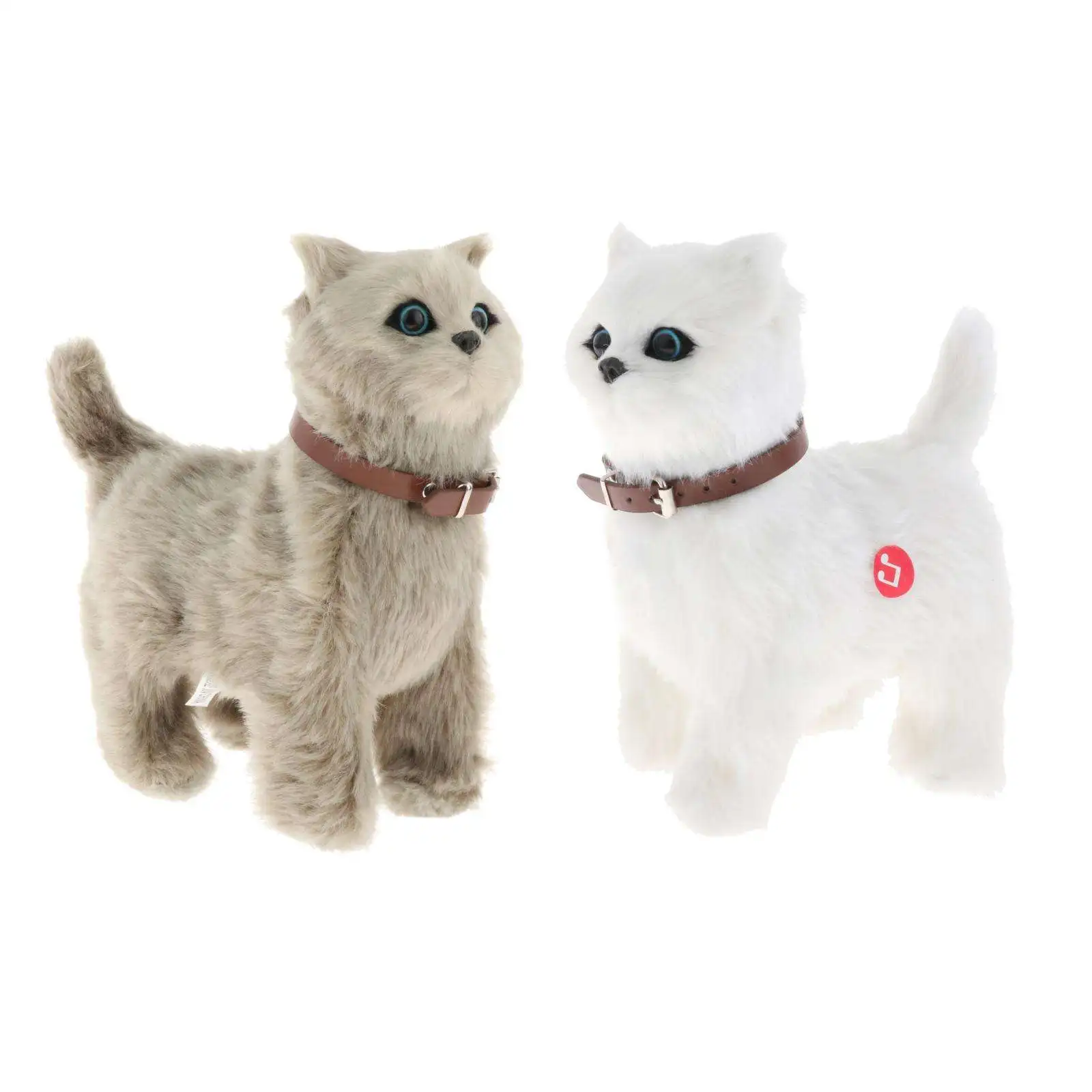 Plush Electronic Pet Cat Educational Figures Early Learning Walking Toy for Xmas Present Children Toys Baby Boys Girls Age 3+ 4