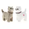 Plush Electronic Pet Cat Educational Figures Early Learning Walking Toy for Xmas Present Children Toys Baby Boys Girls Age 3+ 4