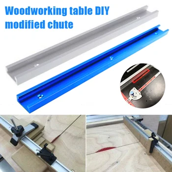 

Aluminum Alloy T-shaped Slot Track Goove Beveled Track Clamp Woodworking Chute DIY Accessorie QP2