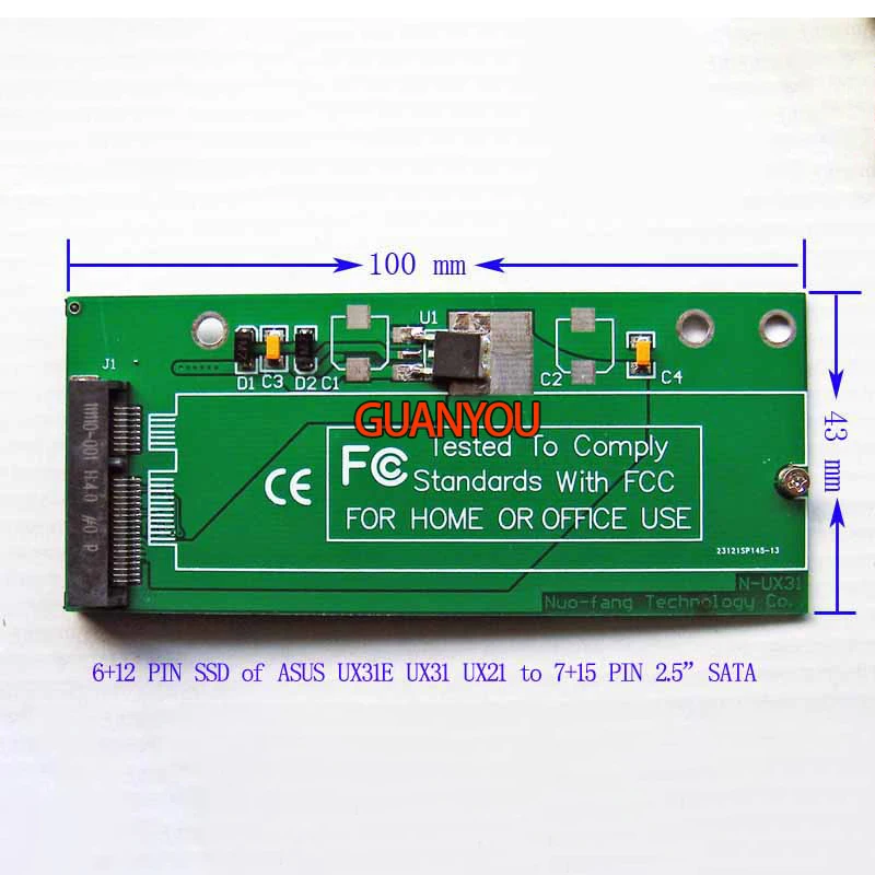 Универсальный адаптер для твердотельного накопителя ASUS UX31 UX21 ADATA XM11 SSD |