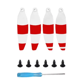 

Mini Propellers 4726f For Dji Mavic Mini Drone Quieter Flight white&red Foldable Low Noise Propellers
