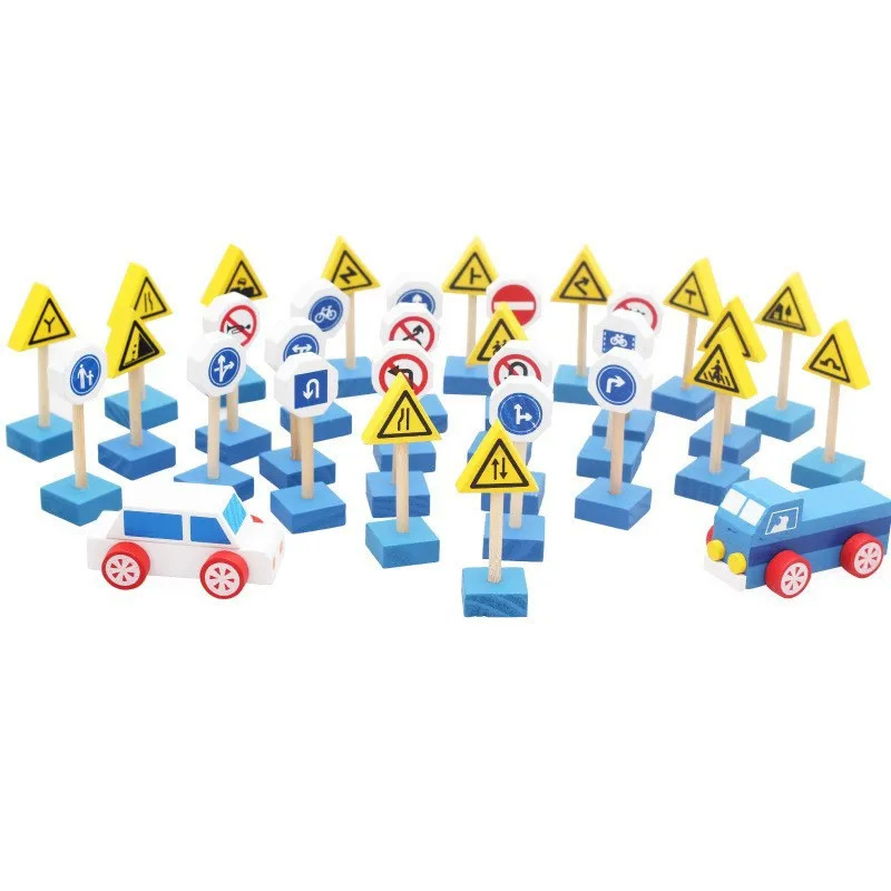 

Factory Sales Toy Buggy Assembling Building Blocks Traffic Knowledge Logo Construction Area Material Car Stereo Gift