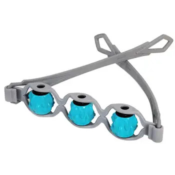 

Trigger Point Massage Roller for Arm Leg Neck Muscle Tissue for Fitness Gym Yoga Pilates Sports 4 Whe
