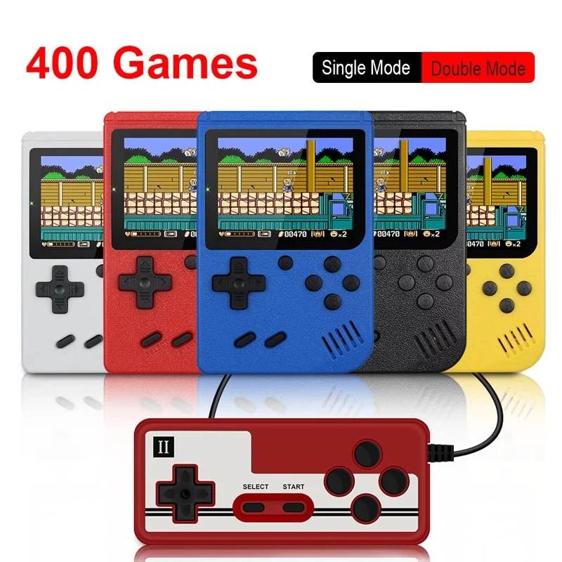 

Retro Portable Mini Handheld Video Game Consoles 8-Bit 3.0 Inch Color LCD Kids Color Game Player Built-in 400 Games for Kid Gift