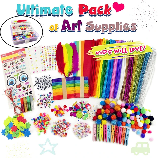 Arts Crafts Supplies Kids, Kids Arts Craft Box Set