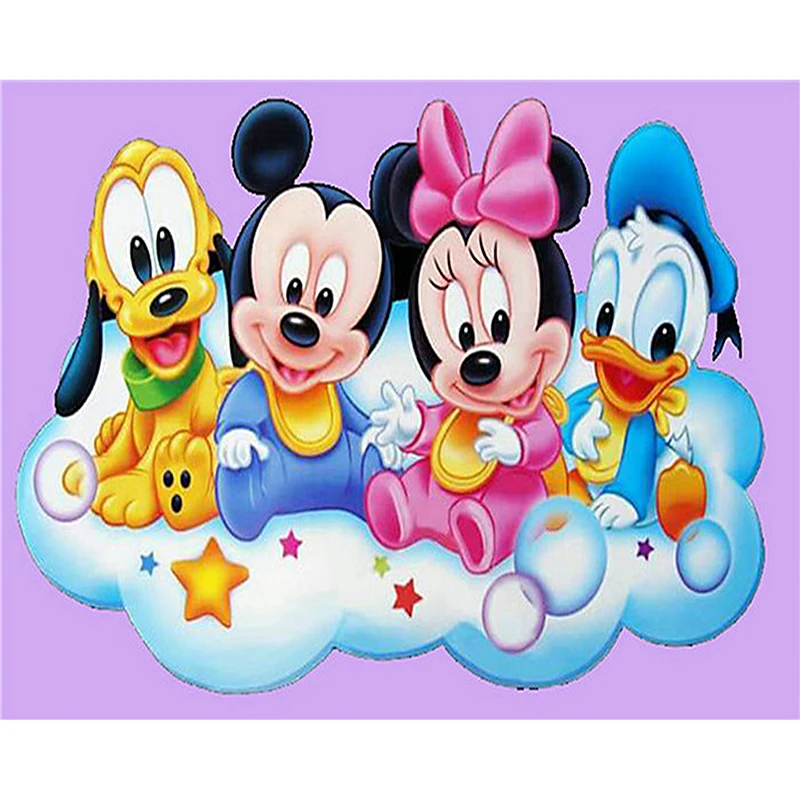Diy diamond painting cross stitch Donald duck full 5D diamond embroidery cartoon Mickey mouse diamond mosaic picture Home Decor