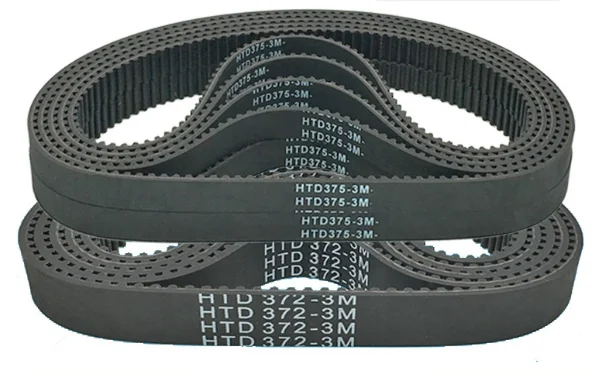 

HTD3M-372/375/381/384/390/393/396/399 Rubber Timing Belt Black 3mm Pitch 1PC