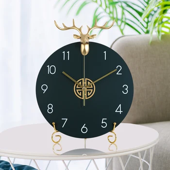 

Nordic Modern Alarm Clock Simple Digital Bedroom Metal Desk Clock Home Silent Desktop Office Reloj De Mesa Table Clocks DA60ZZ