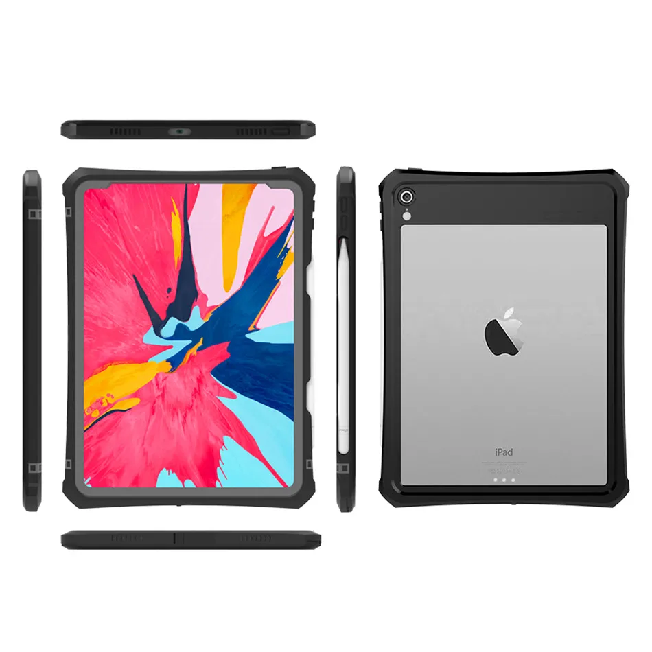 Case For iPad Pro 11 Cover Funda For iPad Pro 11 inch A1980 Kids Safe Shockproof Armor cover KickStand+ Shoulder Strap