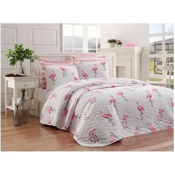 

Quilted Bed Cover Set Double Personality Maylin Powder Ep-015948