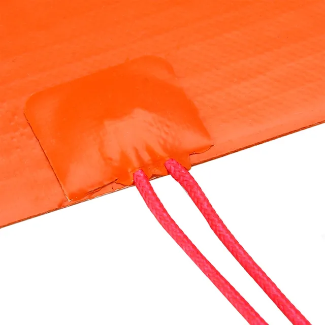 12 V 240W Rugalmas Fűtőpad Elem Szilikon Dinitrogén Palack Fűtés Szőnyeg 10X30Cm Narancssárga Fűtőpárnák - Image 5