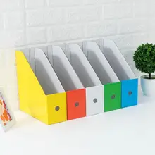 Бумажный 5 цветов держатель для файлов Diy бумажный Настольный ящик для хранения с пультом дистанционного управления отделочная коробка для мелочей стол для хранения канцелярских принадлежностей