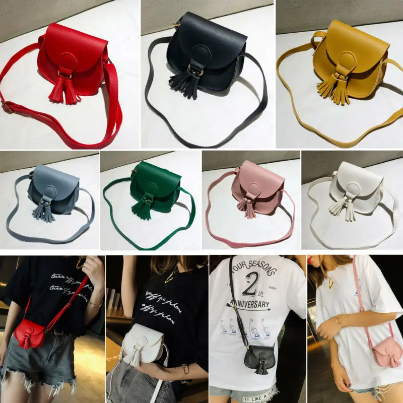 Citgeett Fashion Baby Girls Handbag Leather Shoulder Mini Bag Purse Ladies Crossbody Satchel Tote Solid