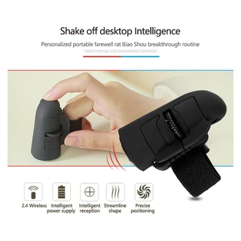 

2.4 GHz Portable Ring Finger Handheld Wireless Presenter USB Mouse Finger Ring Mini Mouse Rechargeable For PC Laptop Mac