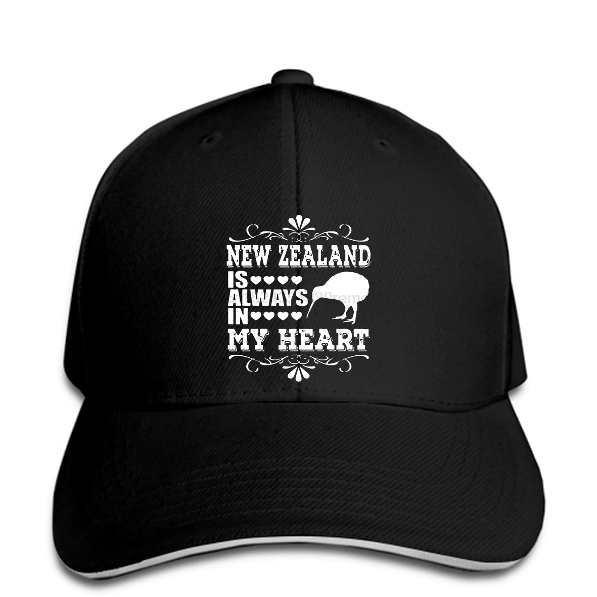 Baseball Cap Zealand Is Always In My Heart Men Snapback hat peaked |