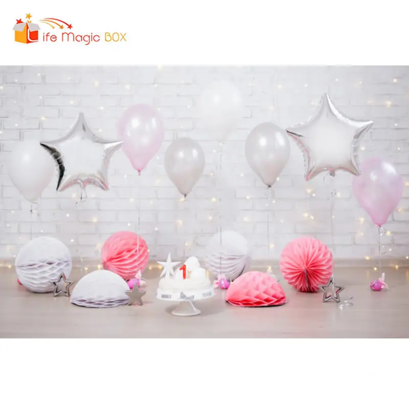 Жизнь Волшебная коробка пончики стены фоны воздушные шары вечерние фото для свадьбы День рождения фоны