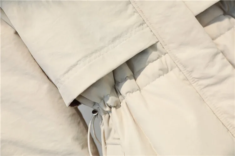 Tcyeek брендовая зимняя белая куртка на утином пуху Женская длинная пуховая парка плотное теплое пуховое пальто женская верхняя одежда куртки Hiver LW1624
