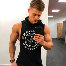 Muscle Dr. Brothers летний Повседневный жилет с капюшоном мужской Тонкий Чистый хлопок спортивный жилет для фитнеса